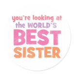 World's Best Sister stickers