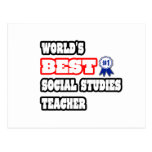 World's Best Social Studies Teacher Postcards