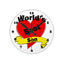 World's Best Son wall clocks