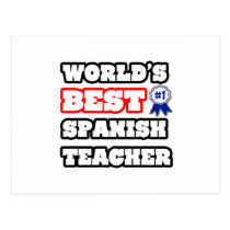 World's Best Spanish Teacher postcards