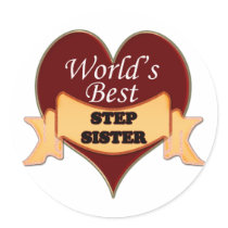 World's Best Stepsister Sticker