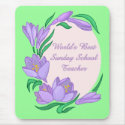 World's Best Sunday School Teacher Gifts mousepads