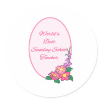 World's Best Sunday School Teacher stickers