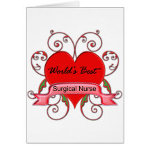 World's Best Surgical Nurse Card