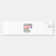 World's Best Swim Coach Bumper Sticker