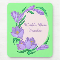 World's Best Teacher Customizable Gifts, Tees mousepads by naturetees World's Best Teacher Customizable Gifts, Tees mousepads