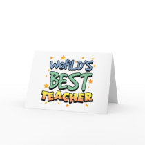 World's Best Teacher Greeting Cards