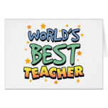 World's Best Teacher Greeting Cards