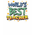 World's Best Teacher Ladies Sheer V-Neck (Fitted) t-shirts