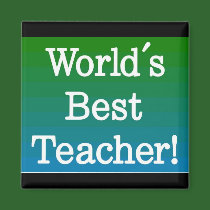 World's best teacher magnet by Tamathaa World's best teacher magnet