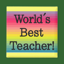 World's Best Teacher magnet by Tamathaa World's Best Teacher magnet