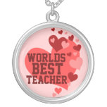 Worlds Best Teacher (or any name) necklaces