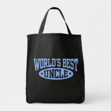 World's Best Uncle Canvas Bags