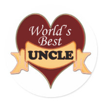 World's Best Uncle Stickers