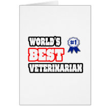 World's Best Veterinarian Card