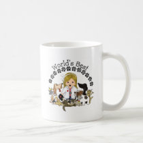 World's Best Veterinarian Mug -Female Blond Hair mugs