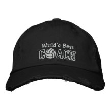 World's Best Volleyball Coach Embroidered Baseball Caps