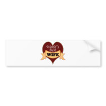 World's Best Wife Bumper Stickers