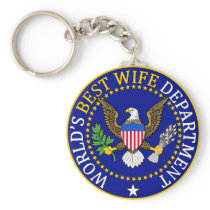 World's Best Wife Department Keychain