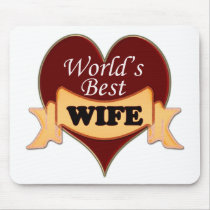World's Best Wife Mouse Pads