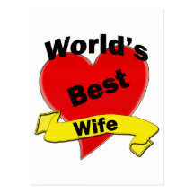 World's Best Wife Postcards