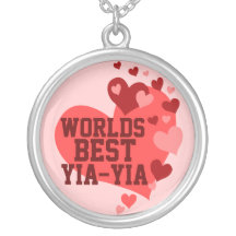 Worlds Best Yia-yia (or any name) Pendants