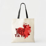 Worlds Best Yia Yia Personalized Tote Bag
