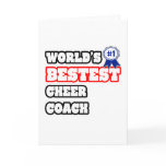 World's Bestest Cheer Coach Cards