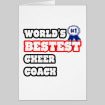World's Bestest Cheer Coach Cards