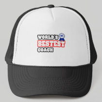 World's Bestest Coach Trucker Hats