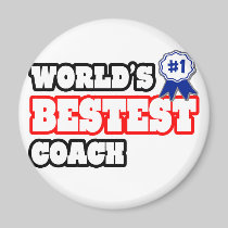 World's Bestest Coach Fridge Magnet