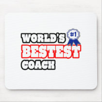 World's Bestest Coach Mousepad