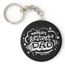 World's Bestest Dad 2 Key Chain