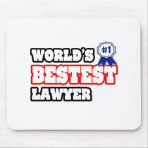 World's Bestest Lawyer Mouse Pads