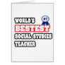 World's Bestest Social Studies Teacher Card