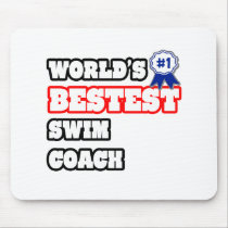 World's Bestest Swim Coach Mousepad