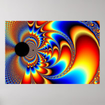 Worlds Collide - Fractal Poster