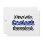 World's Coolest Accountant Personalized Announcement