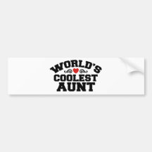 World's coolest Aunt Bumper Sticker