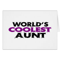 Worlds Coolest Aunt Cards