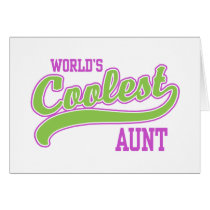 World's Coolest Aunt Card