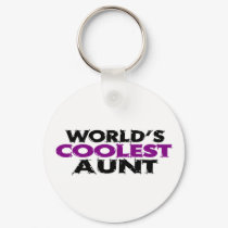 Worlds Coolest Aunt keychains