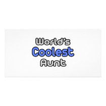 World's Coolest Aunt photo cards by Proud_Aunt_Shirts World's Coolest Aunt photo cards