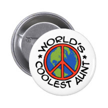 World's Coolest Aunt Pinback Button