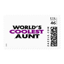 Worlds Coolest Aunt Stamp