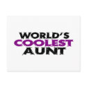Worlds Coolest Aunt postcards by worldsfair Worlds Coolest Aunt postcards