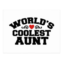 World's coolest Aunt Postcards