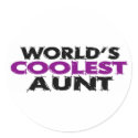 Worlds Coolest Aunt stickers by worldsfair Worlds Coolest Aunt stickers
