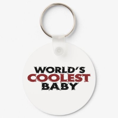Worlds Coolest Baby Boy Keychain by worldsfair