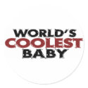 Worlds Coolest Baby Boy stickers